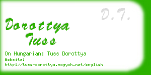 dorottya tuss business card